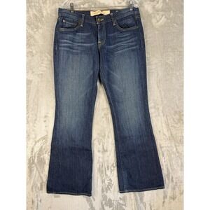 Y2K NY & Company Petite Premium Flare Jeans Dark Wash Bootcut‎ Comfort Stretch